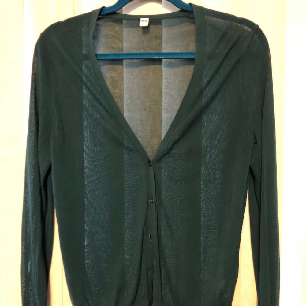 Sheer Uniqlo Cardigan